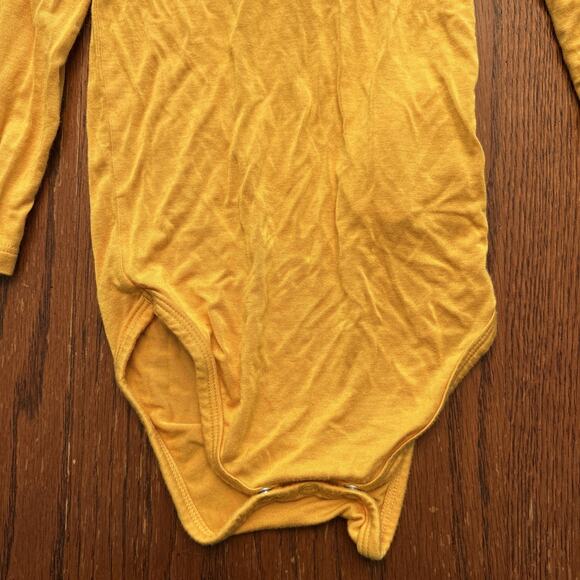 Posh Peanut 12 - 18 Months Girls Top Shirt Longsleeve Yellow Collared Preppy (4) - Picture 4 of 7